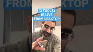 Instagram Live Stream From Desktop (2 Tools) #shorts