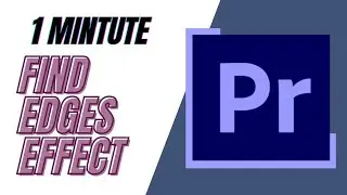 How to make video look DOPE by using Find Edges Effect in Adobe Premiere Pro CC | 