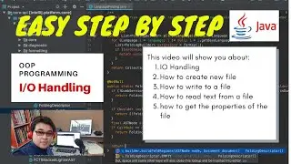 OOP Programming Using Java - I/O Handling (File Handling in Java)