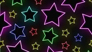 Neon Star Particles Effect | Black Screen Effect | Overlay Effect | Cinematic Effect | Neon Effect
