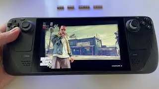 GTA V Grand Theft Auto 5 (steam store) - Steam Deck handheld gameplay