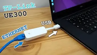 TP-Link UE300 Ethernet USB adapter • Unboxing, installation and test