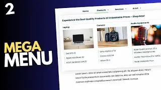 Design A Responsive Mega Menu Using HTML, CSS and JavaScript (Part 2)