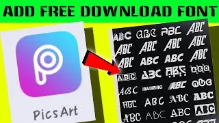 How to add custom fonts in picsart 🔥picsart font download || picsart font zip file download