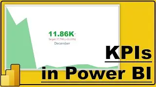 KPI in Power BI | How to create KPI visual in Power BI | #22