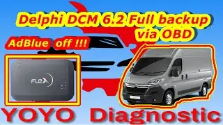 Flex Master programmer full backup via OBD. Delphi DCM6.2 write/read Flash and Eeprom. AdBlue off.
