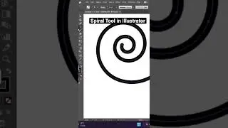 Spiral Tool in Illustrator #shorts #ytshorts #illustratortutorial #adobeillustrator #learning