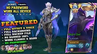 NEW!! Script Skin Gusion Collector No Password | Full Effect Voice - Mobile Legends