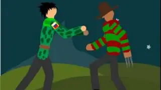 рисуем мультфильм 2 БОИ русского и фреди