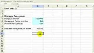 Run WhatIfs in Excel 2003 with 1 one or two variable data table