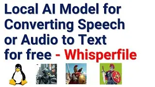 Install and Run Local AI Model Whisperfile for Converting Speech or Audio to Text for Free