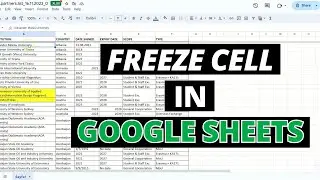 How to Freeze Cell in Google Sheet - Verified Guide