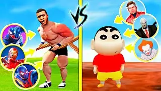 FRANKLIN vs SHINCHAN do Fight & Race & SuperPower in GTA 5 !! Who Will Win ? | GTA5 AVENGERS