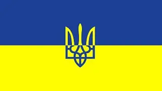 National Flag Of Ukraine Animation, Blue and Yellow Colors Changing To Red and Black.