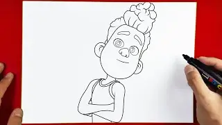 How to Draw Alberto Scorfano - Luca Disney Pixar