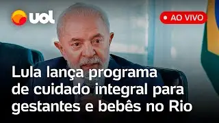 Lula fala ao vivo e lança programa para gestantes e bebês em Belford Roxo, na Baixada Fluminense