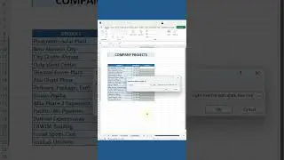 Project Status List in #microsoft #excel #new #shortvideo #subscribe #like #shorts