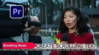 how to Create Horizontal Text Crawl In Premiere Pro
