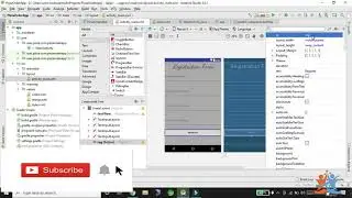 Android registration from Layout designing in development of app using android studio
