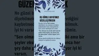 BU CÜMLE HAYATINIZI GÜZELLEŞTİRECEK #hayatdersi #hayatadair #yaşamadair #yaşam | Canten Kaya