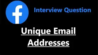 Unique Email Addresses - Two Solutions - Leetcode 929 Python