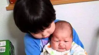 Mini Mommy Taking Care of Her Crying Baby