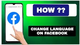 how to change language on facebook