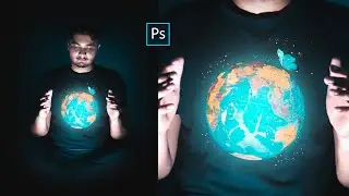 Glowing Earth on Hand | Calop Style Photo Editing in Photoshop cc | How to Edit Photo Like @CALOP