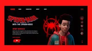 Spider-Man Website Template Design using Bootstrap Html Css & JavaScript