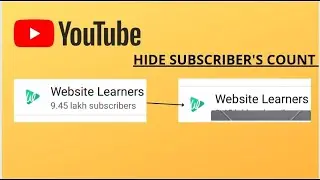 How To Hide Youtube Subscribers Count #hidesubscribers#growyoutube #growyourchannelfast MNTechnobuzz