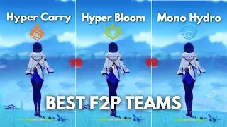 Best F2P Teams for Yelan!! Hyper Carry, Mono Hydro or Hyperbloom?? [ Genshin Impact ]