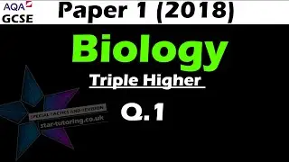 AQA GCSE Biology Paper 1 (2018) Question 1