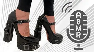 Platform Heels ASMR | fast tapping/scraping