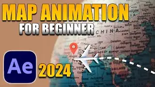 Map animation adobe after effects 2024