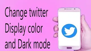 How to Change twitter Display color and Dark mode(2022),