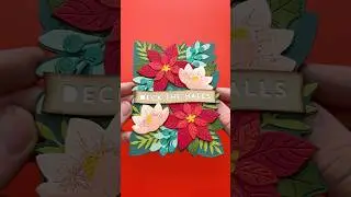 Make An EASY DIY Christmas Card In MINUTES!🤯❤️ ASMR Crafting #asmr #asmrsounds #craft