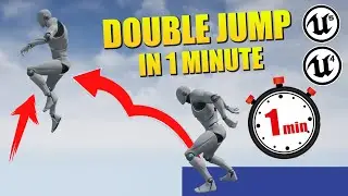 Unreal Engine 4 - Double Jump In 1 Minute (Tutorial)