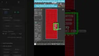 Quickly Modeling a Perforated Wall Panel in 3ds Max #shorts