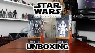 Star Wars Black Series Mandalorian (Beskar) & Imperial Stormtrooper unboxing