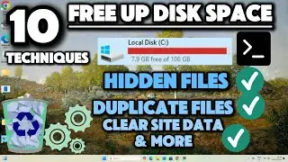 How to FREE UP Disk Space on Windows 11/10/8/7 (2024)