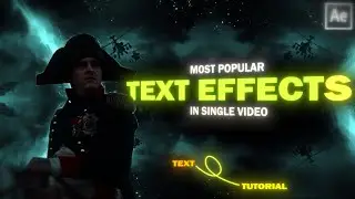 Tiktok Text Effects tutorial ;after effects