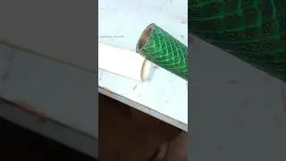 How to easily and securely connect a hose to a larger pipe 