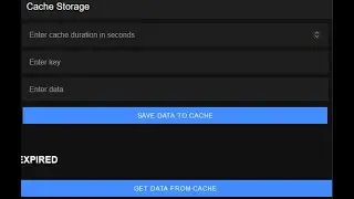 Adding cache storage for a particular duration in seconds inside the ionic app