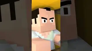 CJ RAMS THE DAMN TRAIN! IN MINECRAFT SHORTS!