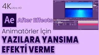 Yazılara After Effects ile yansıma efekti nasıl verilir?