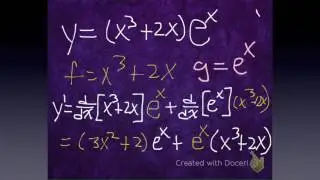second derivative using the product rule