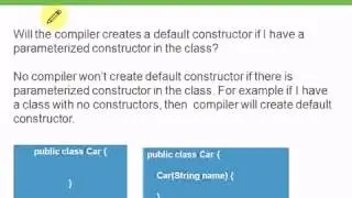 When java compiler creates default constructor or no argument constructor!