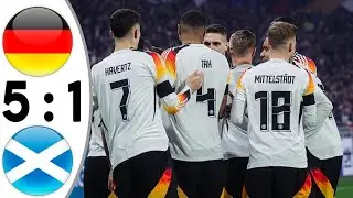 Germany vs Scotland (5-1) Extended Highlights & Goals Euro 2024 Musiala , Wertz , Havertz ....