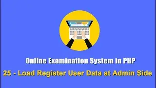 25 - Load Register User Data at Admin Side - Online Examination System in PHP