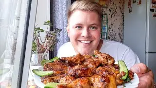 МУКБАНГ😋 КАК ЖЕ Я СКУЧАЛ ПО НИМ🔥 КУРИНЫЕ КРЫЛЫШКИ